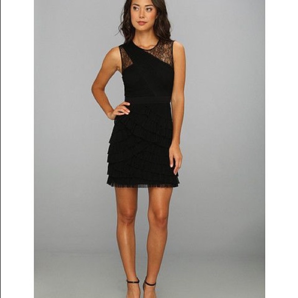 BCBG MaxAzria Black Sleeveless Jaya Dress